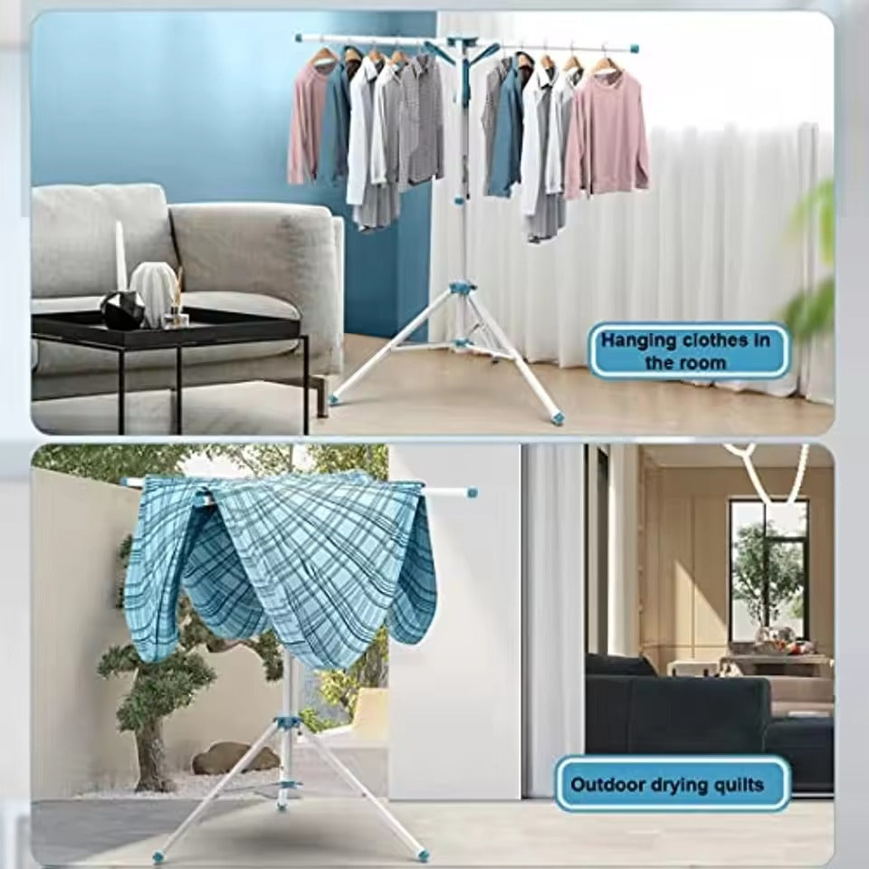 Folding X Shape Clothes Drying Rack